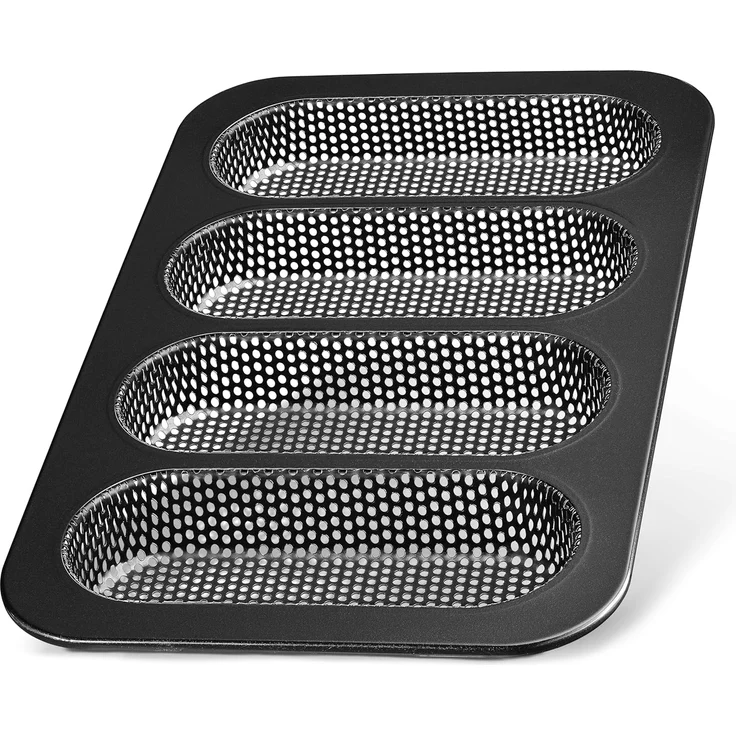 LINFELDT Baguetteblech Premium Baguette / Hot-Dog Backblech mit Antihaftbeschichtung – Bild 1