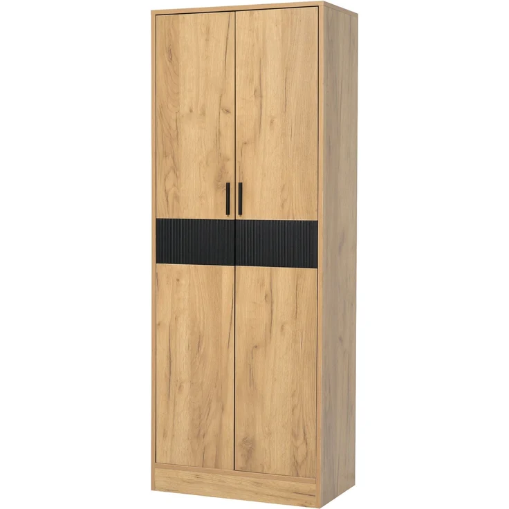 ZUBALIYA Hochschrank 60x35x160 cm, mit verstellbaren Einlegeböden und Aktenschrank mit sanft schließender Tür, Aufbewahrungsschrank für Büro, Wohnzimmer und Flur,Aktenschränke,Sideboard – Bild 4