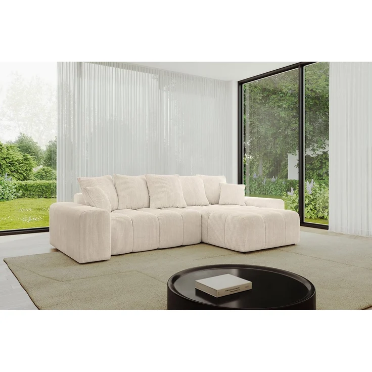 ALTDECOR Ecksofa ENIL-L, Couch mit Schlaffunktion, Wohnzimmer - Wohnlandschaft, Corner Sofa Bett Eckcouch Couch L-Form Schlafcouch Ausziehbar – Bild 2