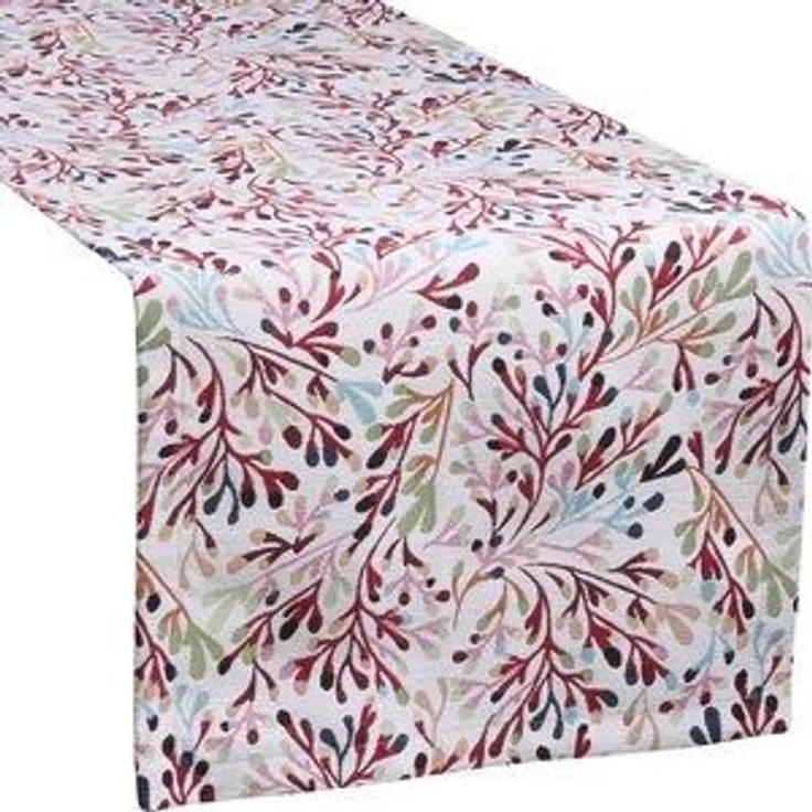 sander table + home Tischläufer Tischläufer Coral mehrfarbig 50 x 140 cm – Bild 4