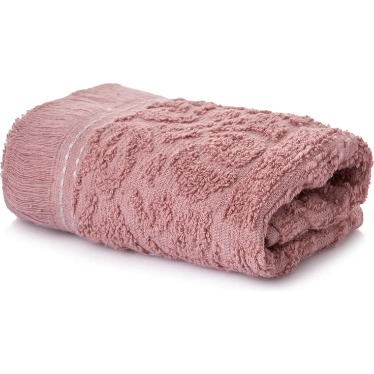 Mijolnir 'Textured - Dusty Rose' Waschhandtuchset (6-teilig), Altrosa, 30 x 50 cm – Bild 6