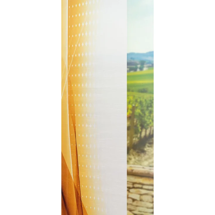 Lysel Schiebegardine Abstraktia in Gold, in der Größe (BxH) 60cm x 245cm – Bild 2