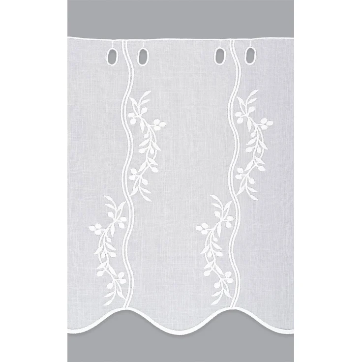 Scheibengardine von Lysel - Aurea (Bx H) 82,5cm * 45cm weiß/Weiß – Bild 3