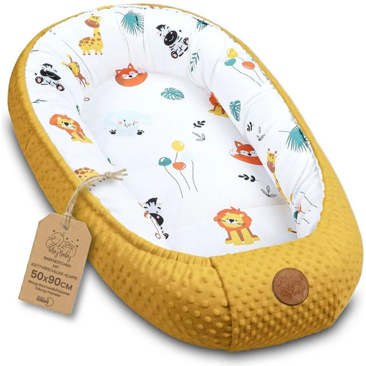 Totsy Baby Kuschelnest Warmes Nestchen Baby 90x50 cm - Kuschelnest Neugeborene Nestchen – Bild 5