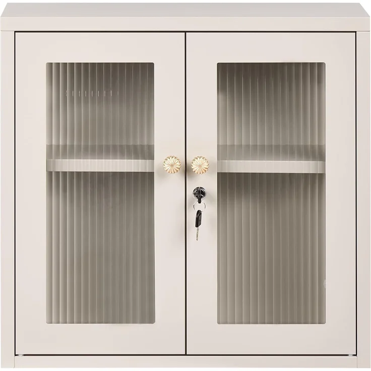 Wandschrank HARLYN 60 cm Metall Beige – Bild 5