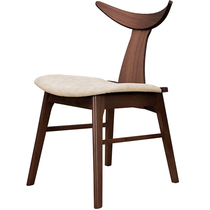 Selsey ‘Henrico’ Holzstuhl, Nussbaum/Latte – Bild 1