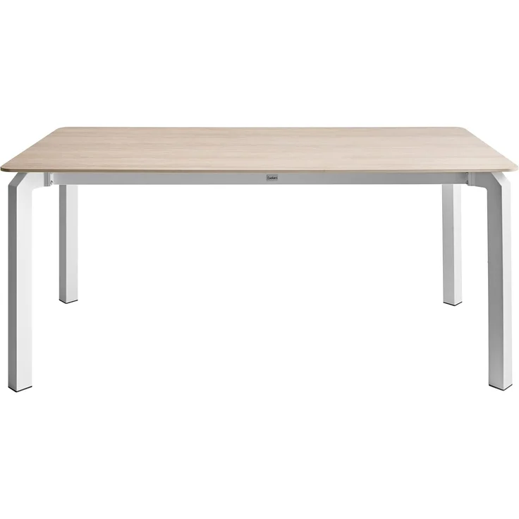 Konferenztisch FELETTO 90 cm x 180 cm Stein Travertinoptik – Bild 4