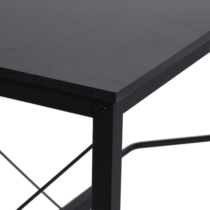 Computertisch L-Form Eckschreibtisch 150x150x76cm MDF Schwarz, moderner Winkelschreibtisch für Büro & Home Office--Schwarz--150x150x76cm--YOUDENOVA – Bild 7