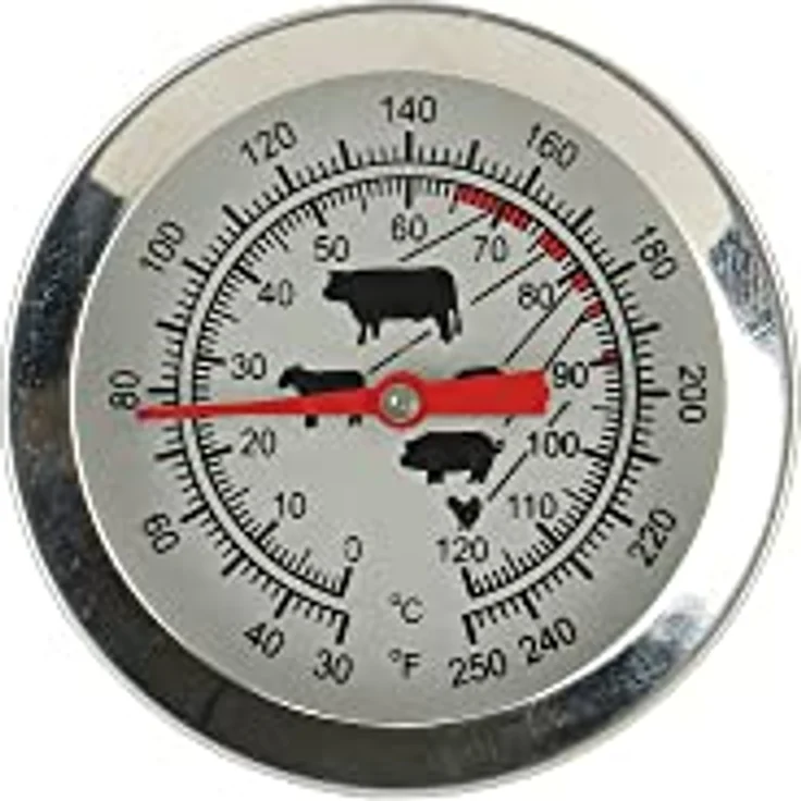 Fleischthermometer Grill Kamin Grillgut Steaks Fisch Braten – Bild 2