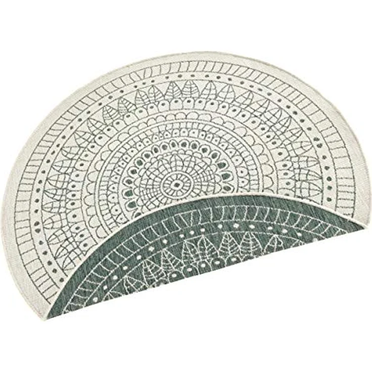 HANSE Home Teppich Porto Wendeteppich, rund, Höhe: 5 mm, In-& Outdoor, Wetterfest, Balkon, Garten, Wohnzimmer, Wasserfest – Bild 8