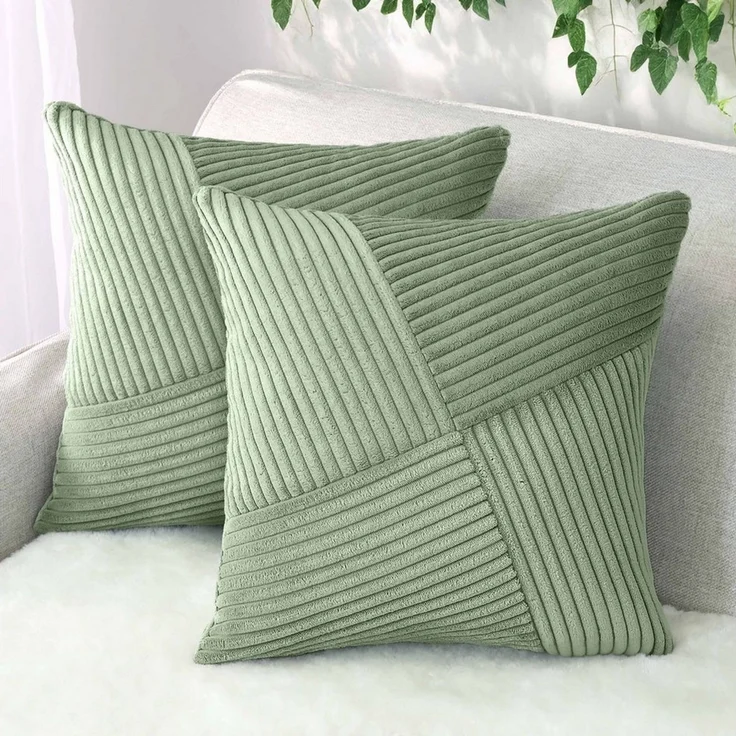 Amilian Dekokissen mit Füllung und Kissenbezug - 2er Set - Zierkissen, Sofakissen, Kissen, (2 Stück), 40x40 cm, Kuschelkissen, Kopfkissen mit Kissenfüllung – Bild 2