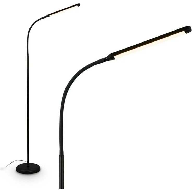 BRILONER - LED Stehlampe mit Touch, dimmbar, Speicherfunktion, Leselampe, Wohnzimmerlampe, Schlafzimmer Deko, Deckenfluter, Standleuchte, Stehleuchte, 21x170 cm, Schwarz – Bild 4