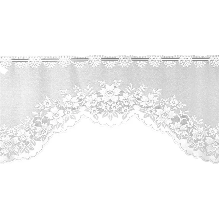 Arsvita Vorhang Mona (1 St), Stangendurchzug, halbtransparent, 2 teiliges Bistrogardinen-Set in Spitzenoptik – Bild 3
