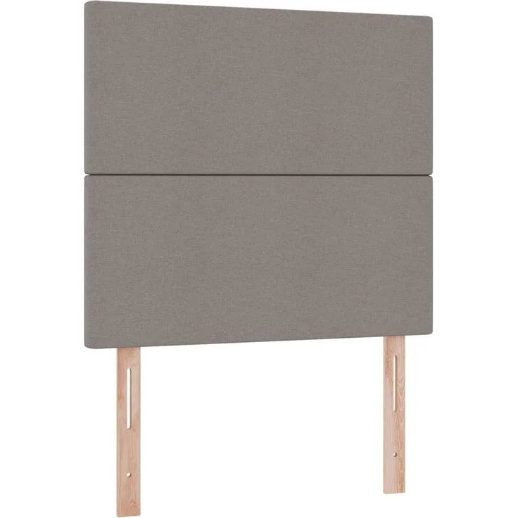 vidaXL LED-Speicherbett mit Matratze Taupe 90 x 200 cm Stoff 3372330 – Bild 10