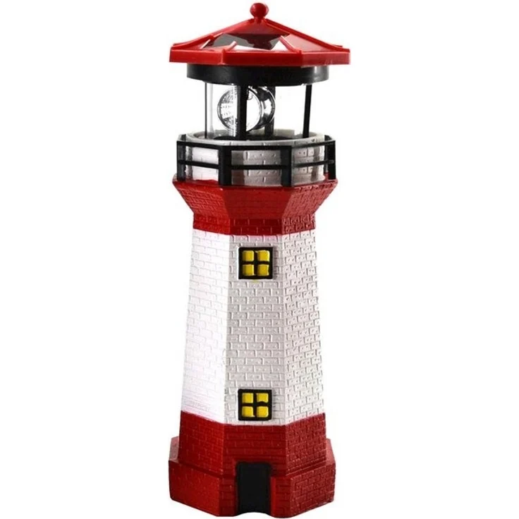 HAC24 LED Solarleuchte Solar Leuchtturm Garten Deko Leuchtfeuer Gartendeko Gartendekoration, LED fest integriert, 28 cm – Bild 2
