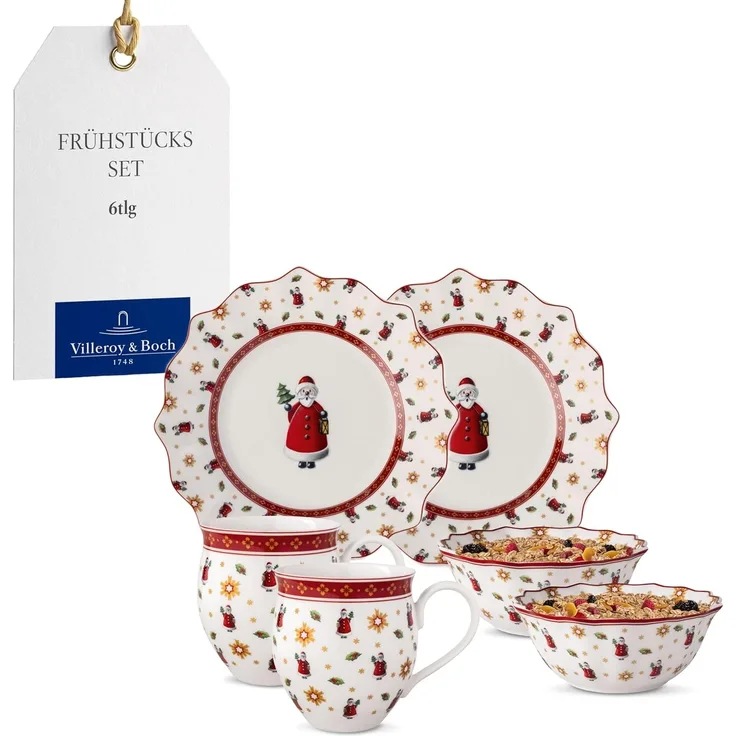 Villeroy & Boch Toy's Delight Frühstücks-Set 6-teilig Santa