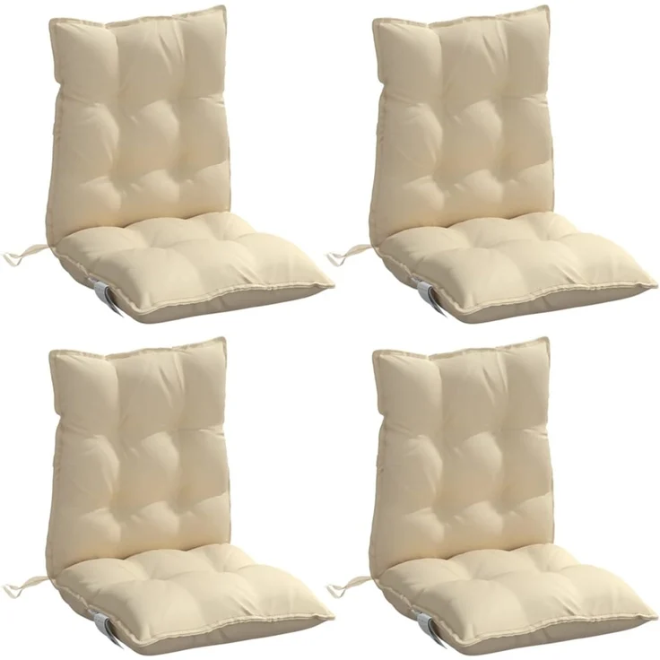 vidaXL Niedriglehner-Auflagen 4 Stk. Beige Oxford-Gewebe 377681 – Bild 3
