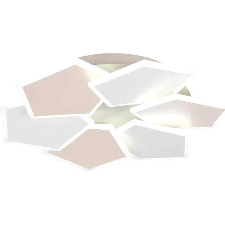 LED Deckenleuchte ZAYA mit Fernbedienung & 3 Lichtfarben, Grau Coffee Ø 50,5cm – Bild 2