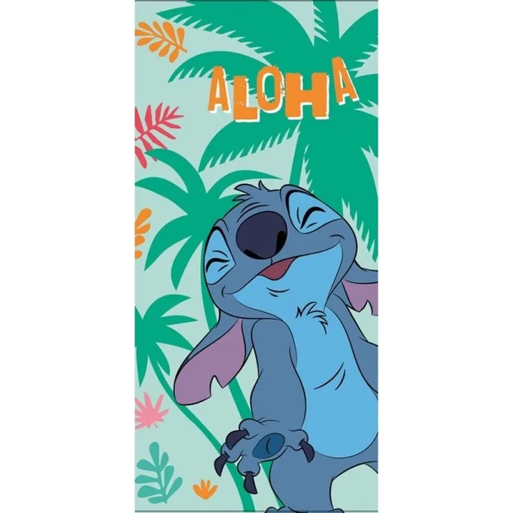 Lilo & Stitch Badetuch Disney Lilo und Stitch Fun Badetuch, Strandtuch 70x140cm, 100% Polyester (1-St), Schnelltrocknend