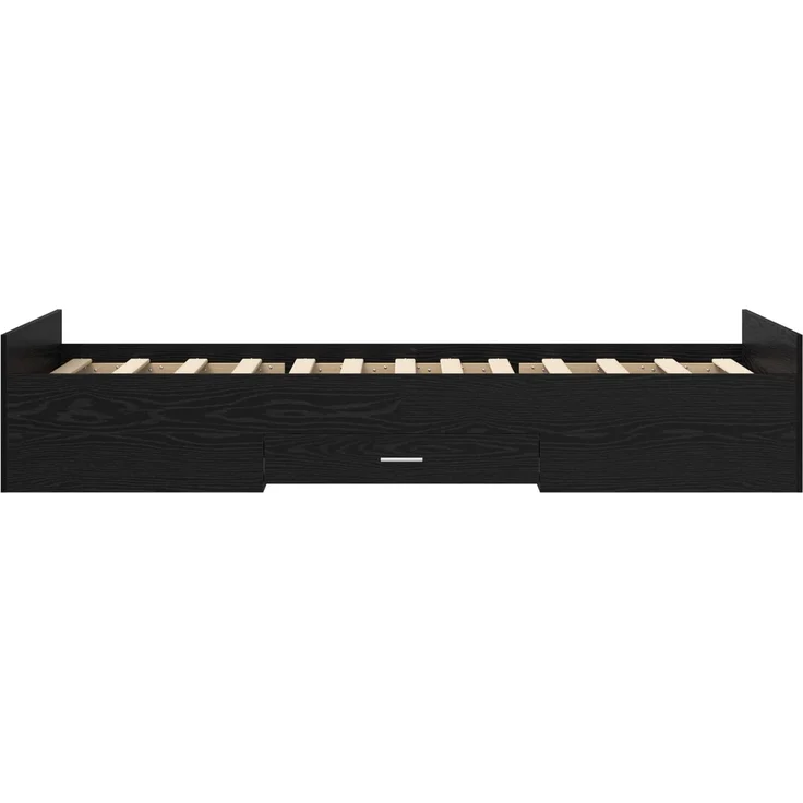 vidaXL Bettgestell mit Stauraum Schwarze Eiche 80 x 200 cm 3429507 – Bild 5