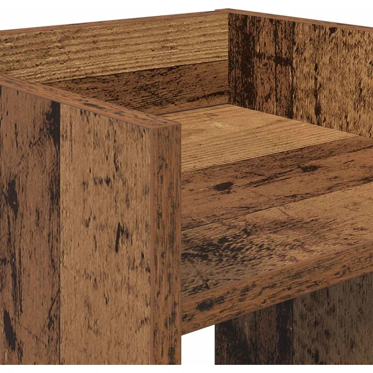 vidaXL Pflanzenständer 2 stk. Altholz 30 x 30 x 60 cm Holzwerkstoff 899607 – Bild 9
