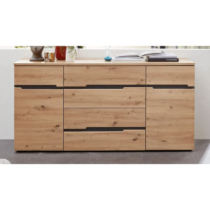 Sideboard MEMPHIS Artisan Eiche Graphit Nachbildung