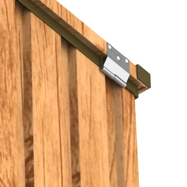 Duramax DH 1.3 (585L) Kissenbox aus Metall mit hydraulischer Gasdruckfeder und Vorhängeschlossöse, Terrassenbox und Gartenmöbelaufbewahrung für den Außenbereich, Holzmaserung – Bild 8
