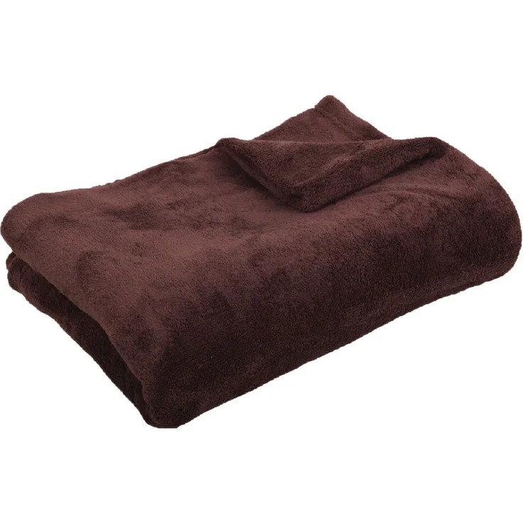 Kuscheldecke supersofte Tagesdecke vielseitig verwendbare Microfaser-Decke, flauschig und anschmiegsam in vielen verschiedenen modischen Farben erhältlich (braun - schokobraun / 220x240 cm) – Bild 3