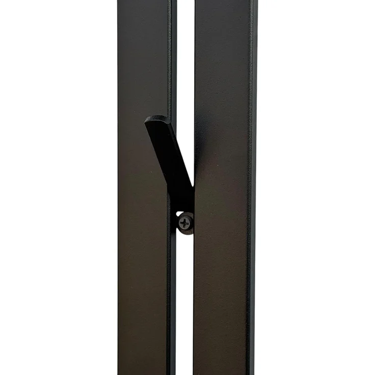 DanDiBo Wandgarderobe Schwarz Metall 2er Set Modern 96779 Garderobe Wand mit Haken Garderobenleiste Hakenleiste Garderobenhaken – Bild 7