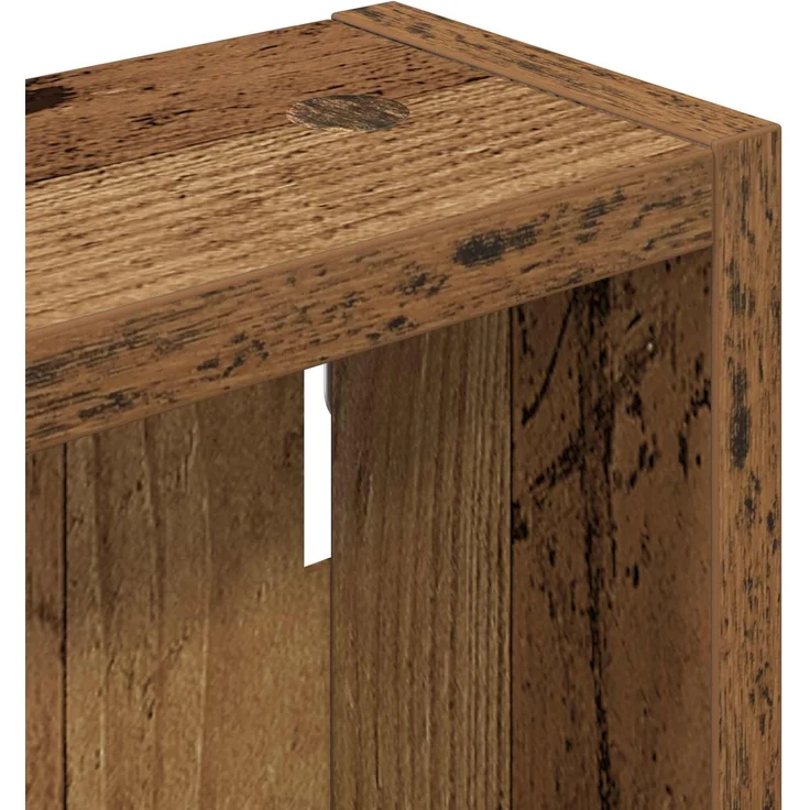 vidaXL Badezimmer-Wandschrank Altholz 20 x 10 x 50 cm Holzwerkstoff 889285 – Bild 9