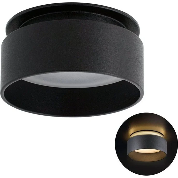 SSC-LUXon LED Aufbaustrahler Sudara LED Einbauspot schwarz 6W dimmbar 3CCT indirektes Licht Spot, Warmweiß bis Tageslicht – Bild 4