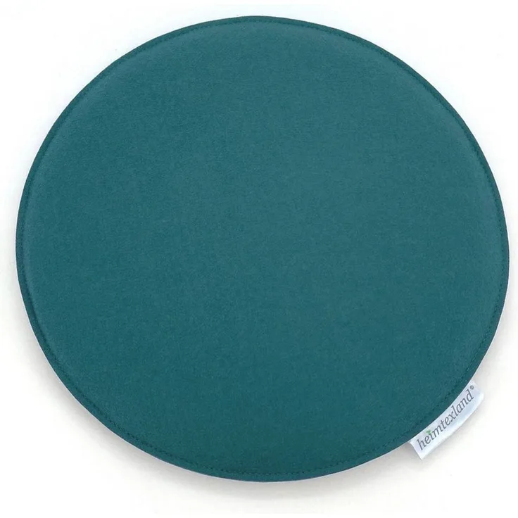 heimtexland ® Sitzkissen Set Filz Stuhlkissen Stuhlauflage Filzkissen Stuhl Polster Kissen Typ631 2er Set 35 x 35 cm Eckig Petrol