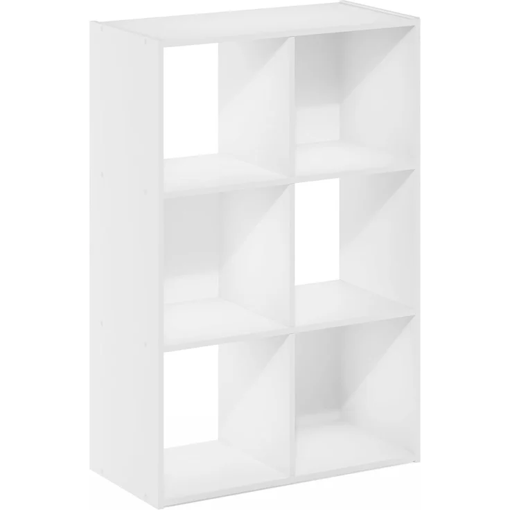 Furinno Pelli Kubischer Aufbewahrungsschrank, 3x2, 61 x 91.3 x 29.5 cm, Weiß