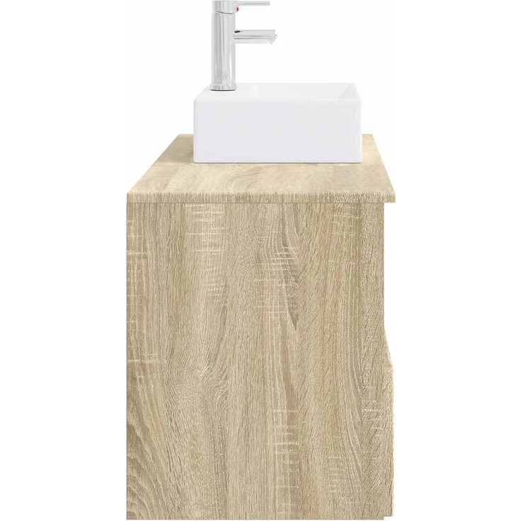 vidaXL Badezimmerschrank-Set 2 stk. Sonoma-Eiche 79,5 x 41 x 79,5 cm 3404056 – Bild 5