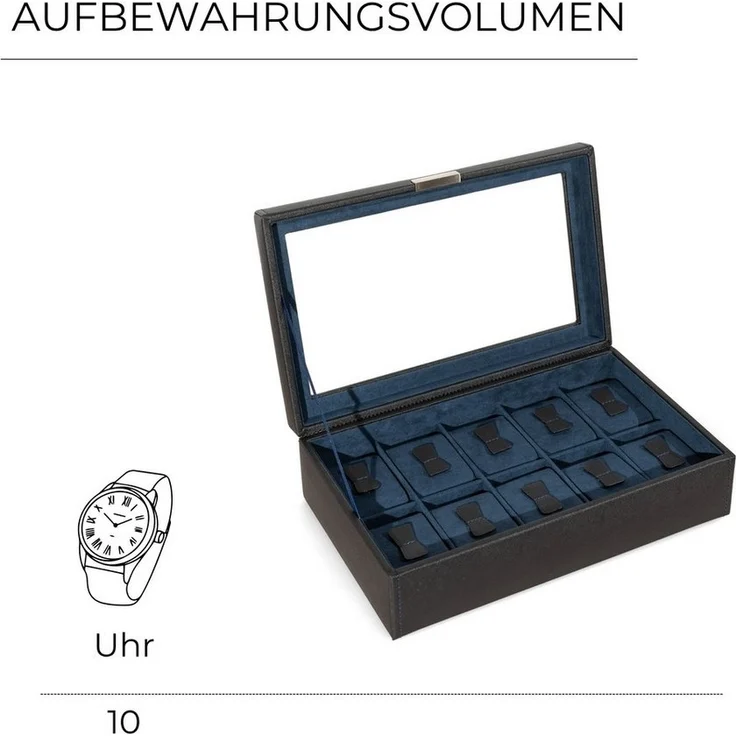 Friedrich23 Uhrenbox Bond Cross Grain für 10 Uhren – Bild 2