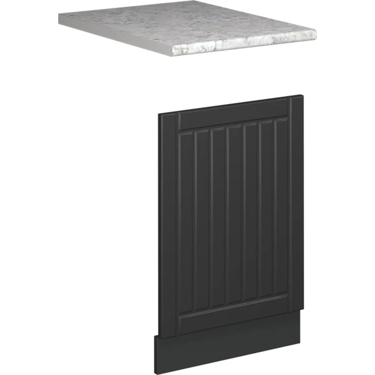 Frontblende Fame-Line Dunkelgrau 45 cm , AP Marmor Vicco – Bild 1