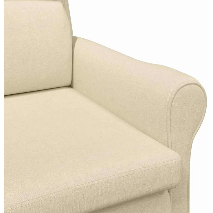 vidaXL Sessel Creme 76 x 94 x 102 cm Stoff 42009846 – Bild 6