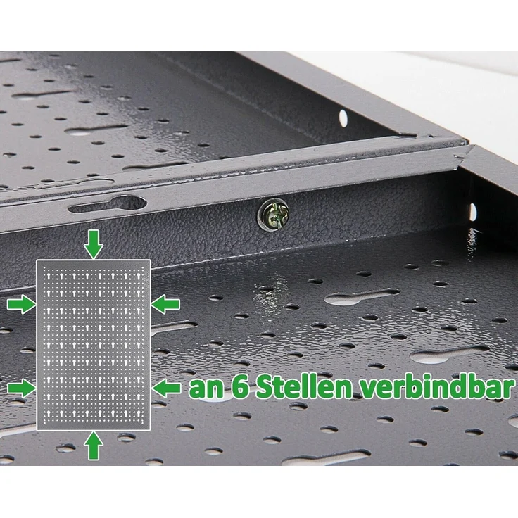 ONDIS24 Lochwand Jochen, 3 Stk, mit 22 Haken, BxTxH: 119,5x2,5x59,5 cm – Bild 4