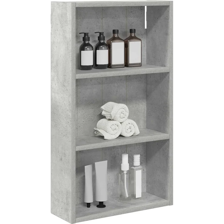 vidaXL Badezimmer-Wandschrank Betongrau 40 x 14 x 70 cm Holzwerkstoff 889362 – Bild 2