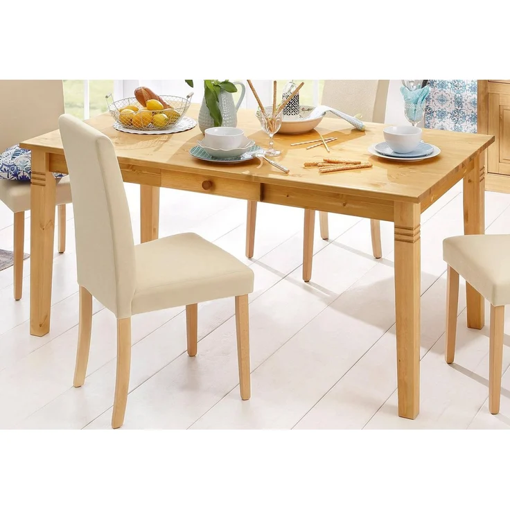 Home affaire Esstisch, wahlweise mit Schublade, aus massiver Kiefer, FSC®-zertifiziert – Bild 1