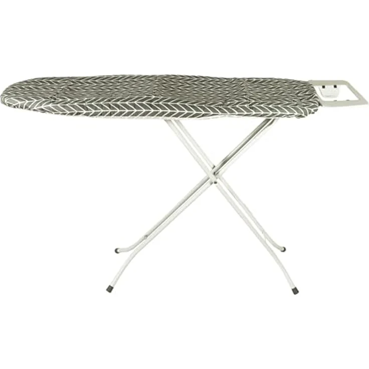Vhbw Bügeltischbezug für Leifheit AirActive M, grau/weiß, hohe Luftdurchlässigkeit für beste Dampfdurchdringung, maßgeschneidert für Bügeltische 120-125 cm x 22-36 cm – Bild 9