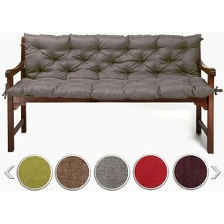 sunnypillow Bankauflage Bankauflage Stuhlkissen viele Farben und Größen zur Auswahl, 120x50x50cm grau – Bild 6
