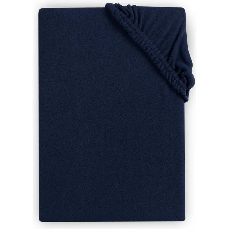 Carpe Sonno Boxspring-Spannbettlaken, Blau, Mikroflausch, 200x220 cm, Oeko-Tex® Standard 100, bügelfrei, Rundumgummi