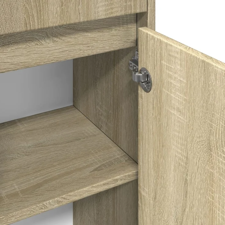 vidaXL Badezimmerschrank Sonoma-Eiche 30x30x95 cm Holzwerkstoff 849607 – Bild 7