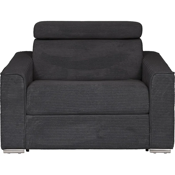 Vente-unique - VIZIR - Schlafsessel - Metall - Stahl - Grau - 124 x 95 x 105 cm – Bild 3