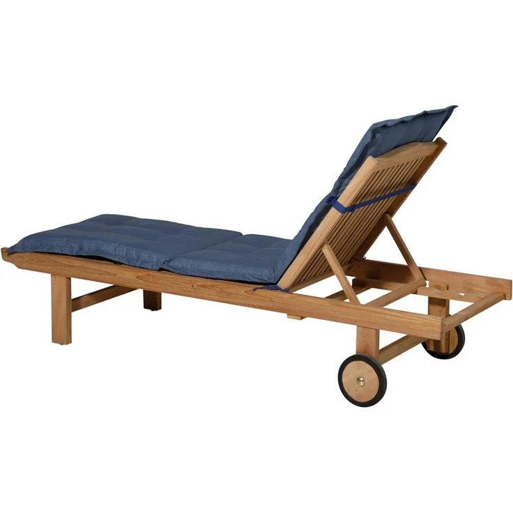 Allibert Liegenauflage Basic ca. 200 x 65 cm kobalt 50 % Baumwolle, 50 % Polyester – Bild 5