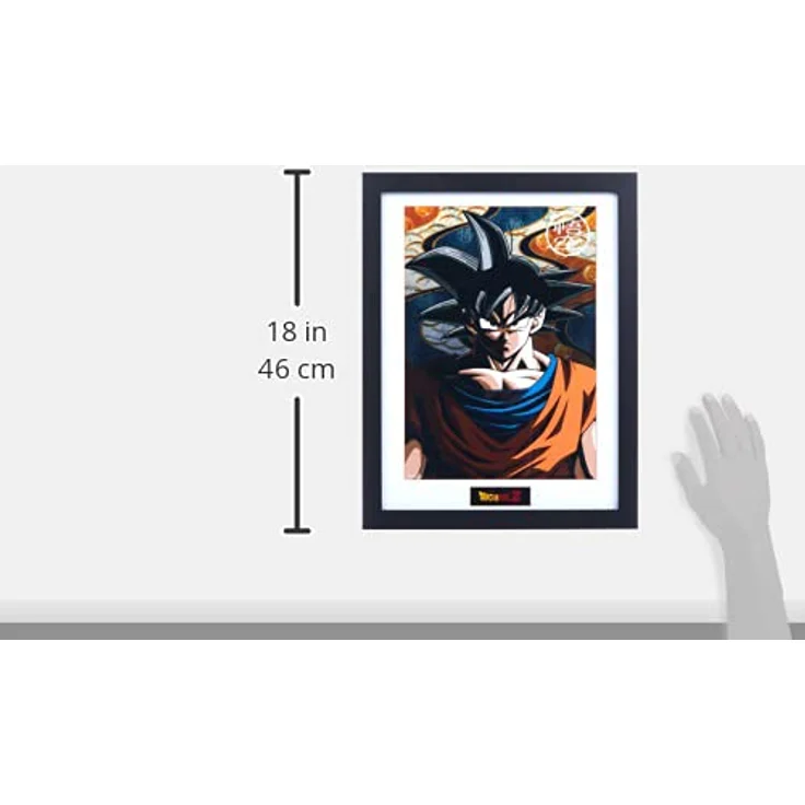 GB eye Dragonball Z Poster Son Goku, gerahmt, 45 x 34 cm, schwarz, robuste Qualität, PFC1974 – Bild 5