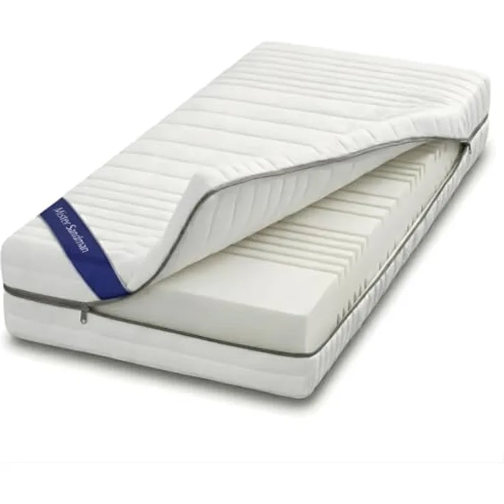 Mister Sandman Kaltschaummatratze 120x200 cm – Wendematratze H2/H3, 7-Zonen, 25 cm Höhe, atmungsaktiv, Waschbar Bezug, allergikergeeignet