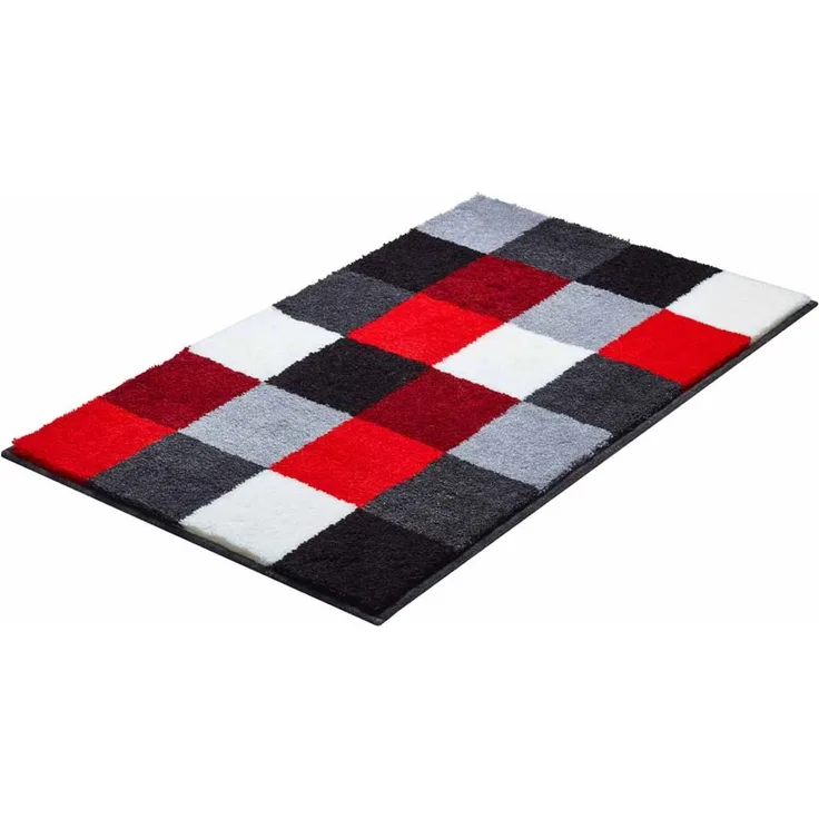 GRUND BONA Badematte 70 x 120 cm Rubinrot