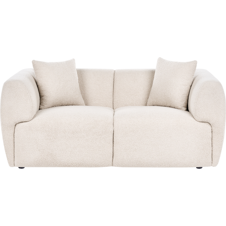 Sofa 2-Sitzer VALBY Bouclé Beige – Bild 4